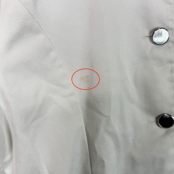 Clinique Vintage 80s White Uniform Jacket Lab Coat Employee Cosmetics Long 8 - Picture 4 of 6